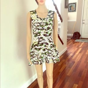 Floral Patterned Sundress with Back Cutouts